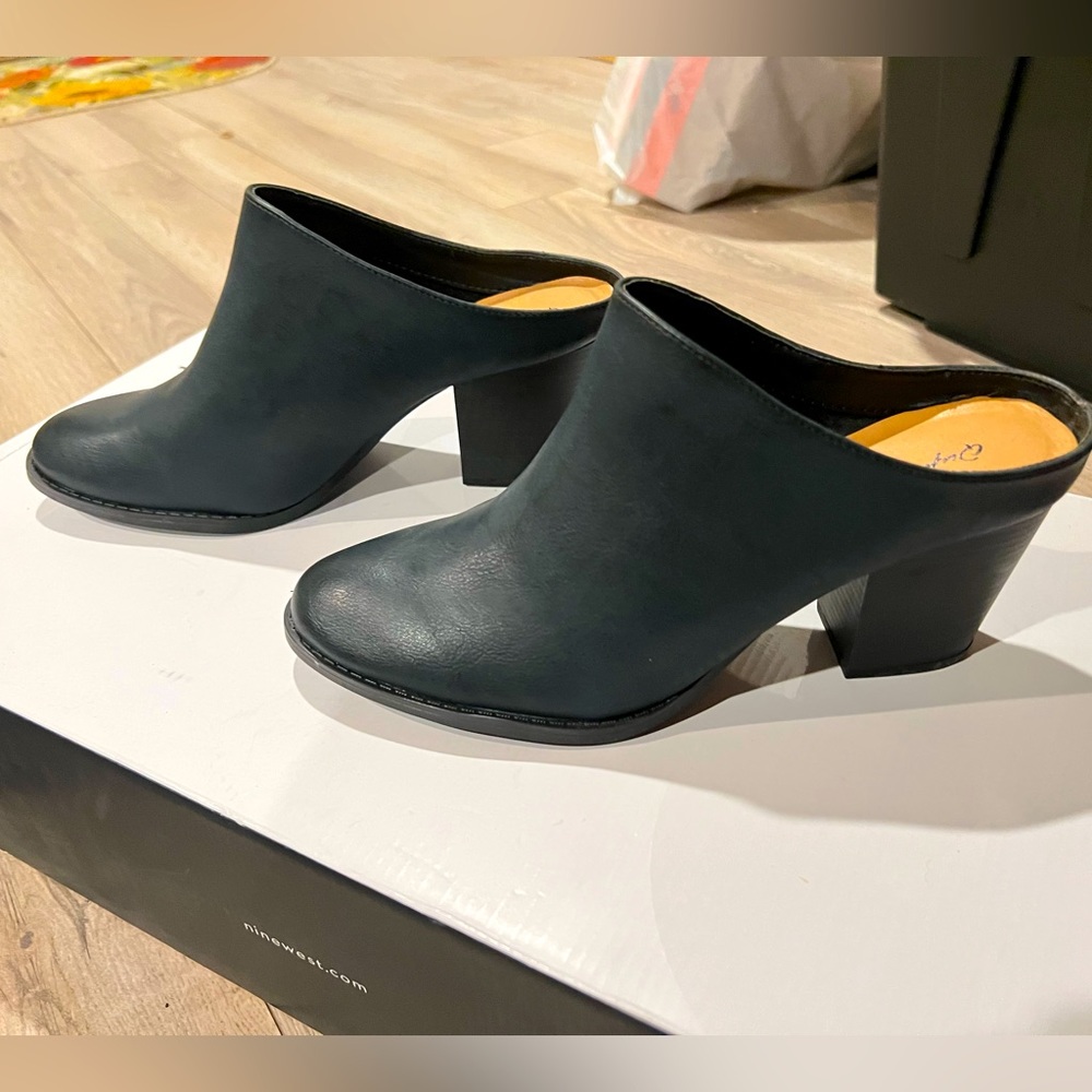 Navy Blue Cupid Clogs